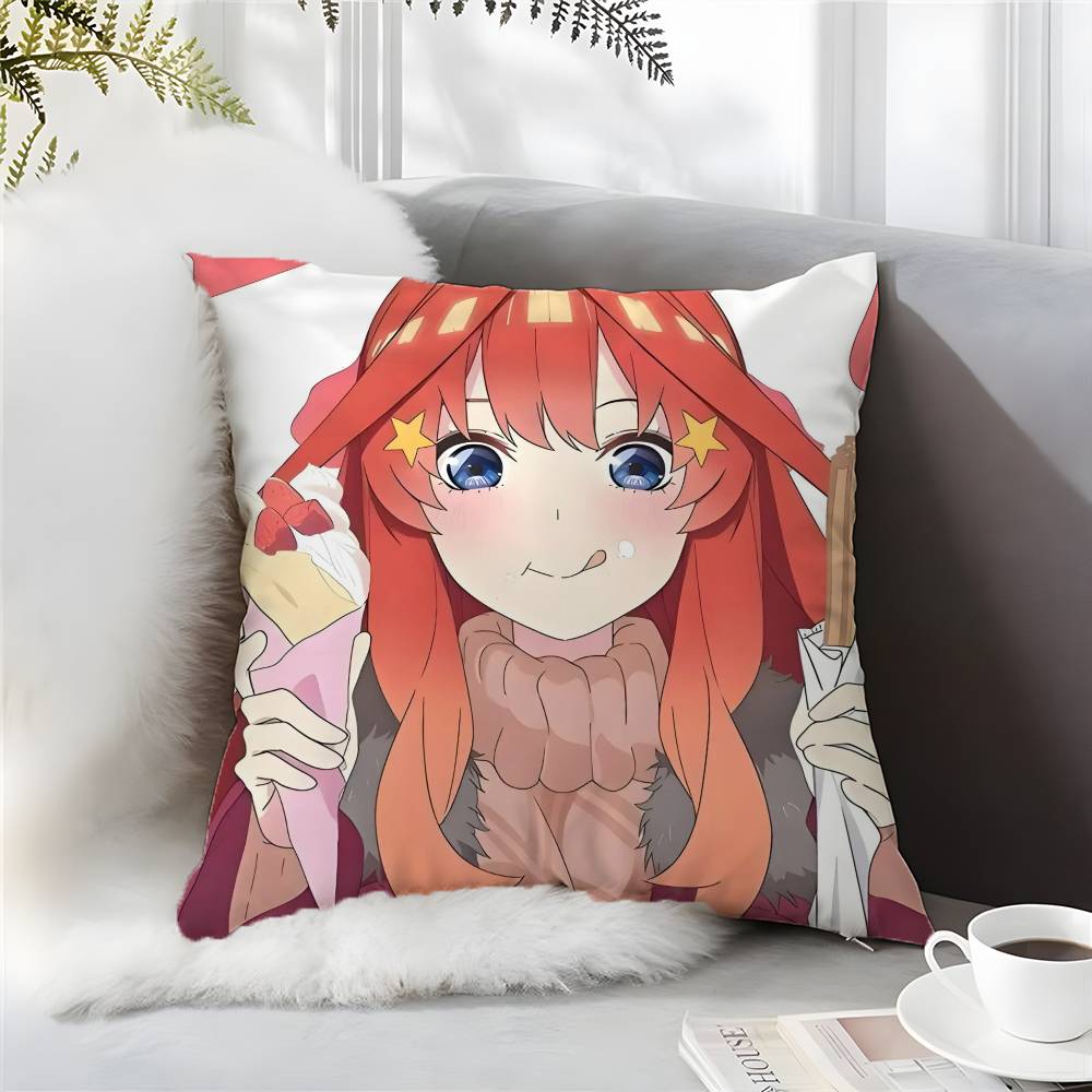 The Quintessential Quintuplets-MT Nakano Itsuki Pillow Case Comfort Sofa Bed Silky Elegant Invisible Zipper Pillow Cushion Cover
