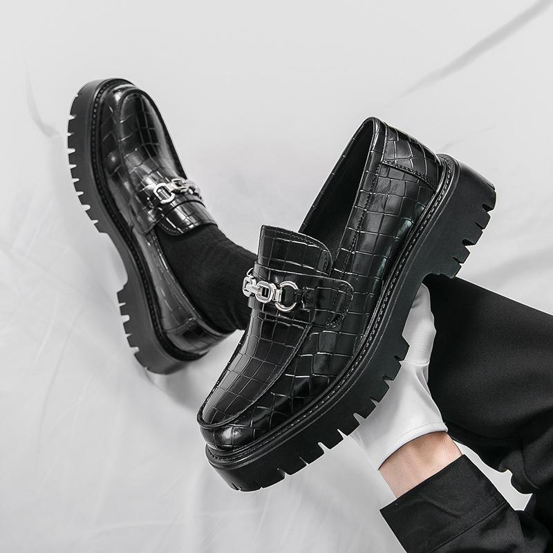 

2025 large size 46 British style business dress leather shoes fashion platform leather shoes 45 men s shoes foreign trade 46