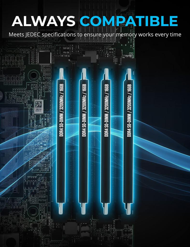 SABRENT Rocket 16GB DDR4 3200MHz Memory Module for Mini PCs SO-DIMM Laptops, Ultrabooks, (SB-DDR16)