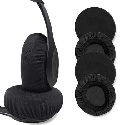 Star Baby Fone de ouvido Capa de almofada de ouvido para fones de ouvido 2 pares conjunto lavável (Preto S)