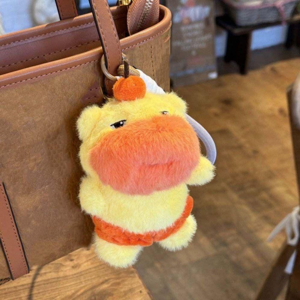 Capybara Water Dolphin Doll Pendant Cartoon Stuffed Dolphin Doll Keyring  Kids Toy