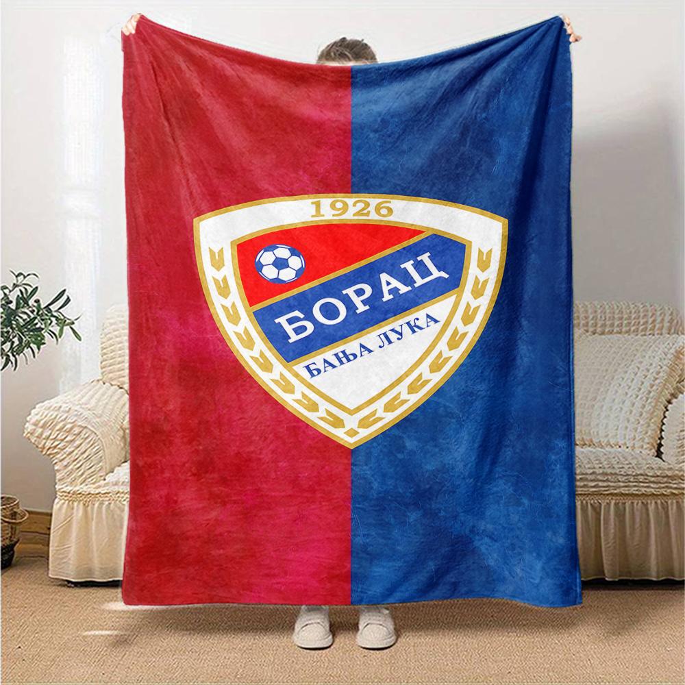 1pc Football Team (37) Blanket, Gift, for Men and Women, Soft Blanket, Good for Sofa Bed Couch Travel, Lightweight Flannel Blanket