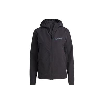 Multi Soft Shell Jacket Solid Logo Sports Outdoor Soft Shell Jacket Women Jacket Black HZ4427