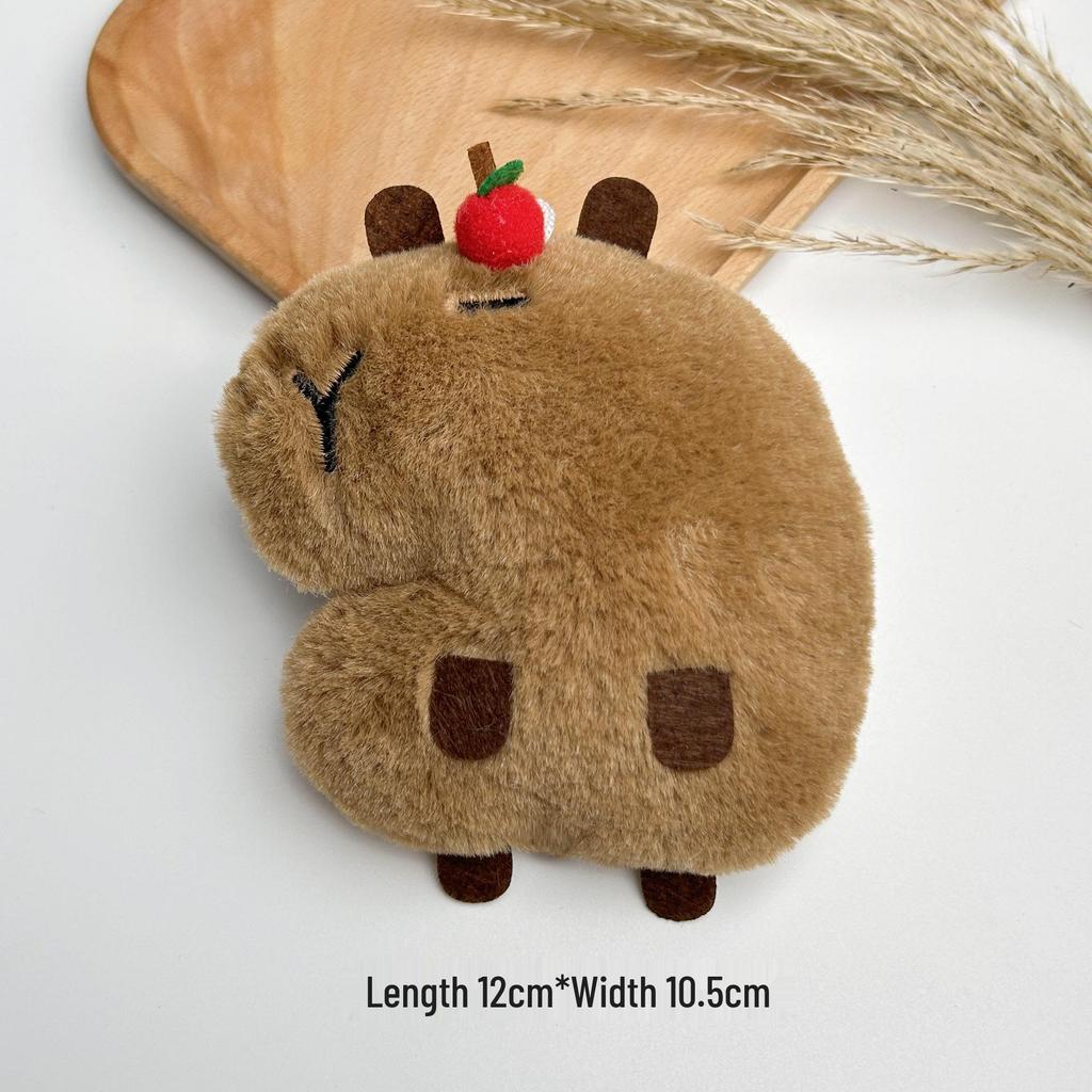 Capybara Plush Pendant: Cute Cartoon Guinea Pig Doll Keychain Ornament