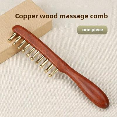 Copper Meridians Comb Scalp Relax Tools Head Therapy Meridian Comb Head Meridians Massage Comb