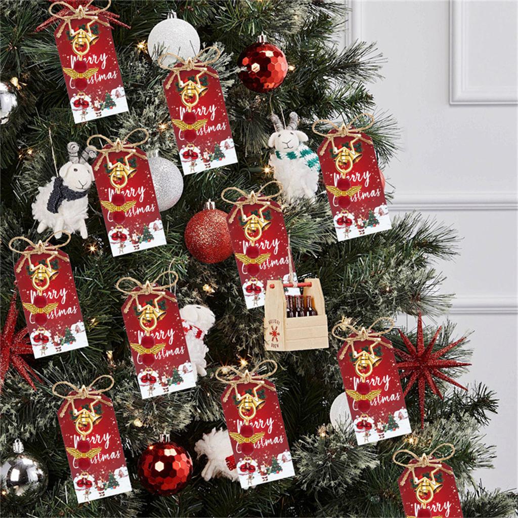 24 Pack Zinc Alloy Christmas Star Angel Pendant Ornaments Set Tree Hanging Decor For Tree Holiday Decorations