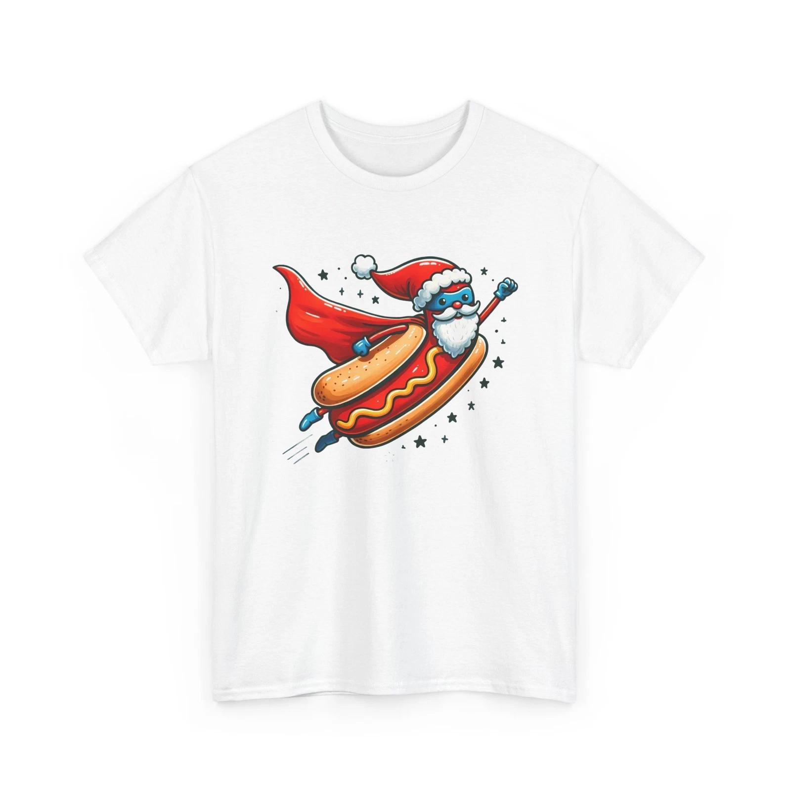 

Superhero Comics T-Shirt | Funny Hero Fan Tee | Hot Dog Hero T-Shirt S