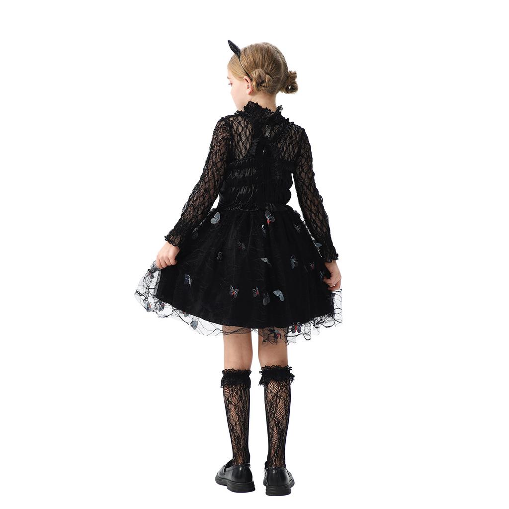 20.26 Million Halloween Children's Clothing Catwalk Funny Children's Clothing Ghost Bride Girl Witch Butterfly Elf Dress Sub