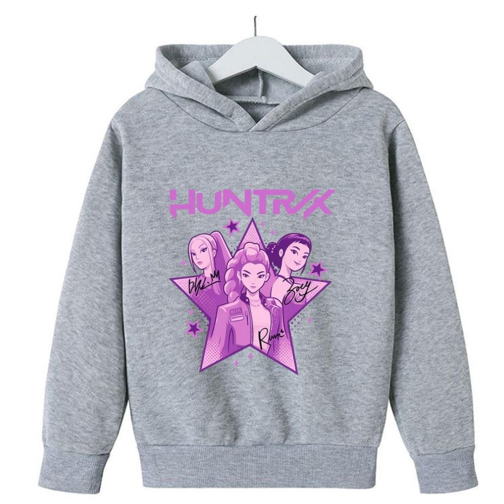 

K-pop Толстовки Охотники на демонов Мальчики Девочки С длинным рукавом Верхняя одежда Saja Мальчики Принт Толстовка с капюшоном для детей Модная толстовка Детские топы 120