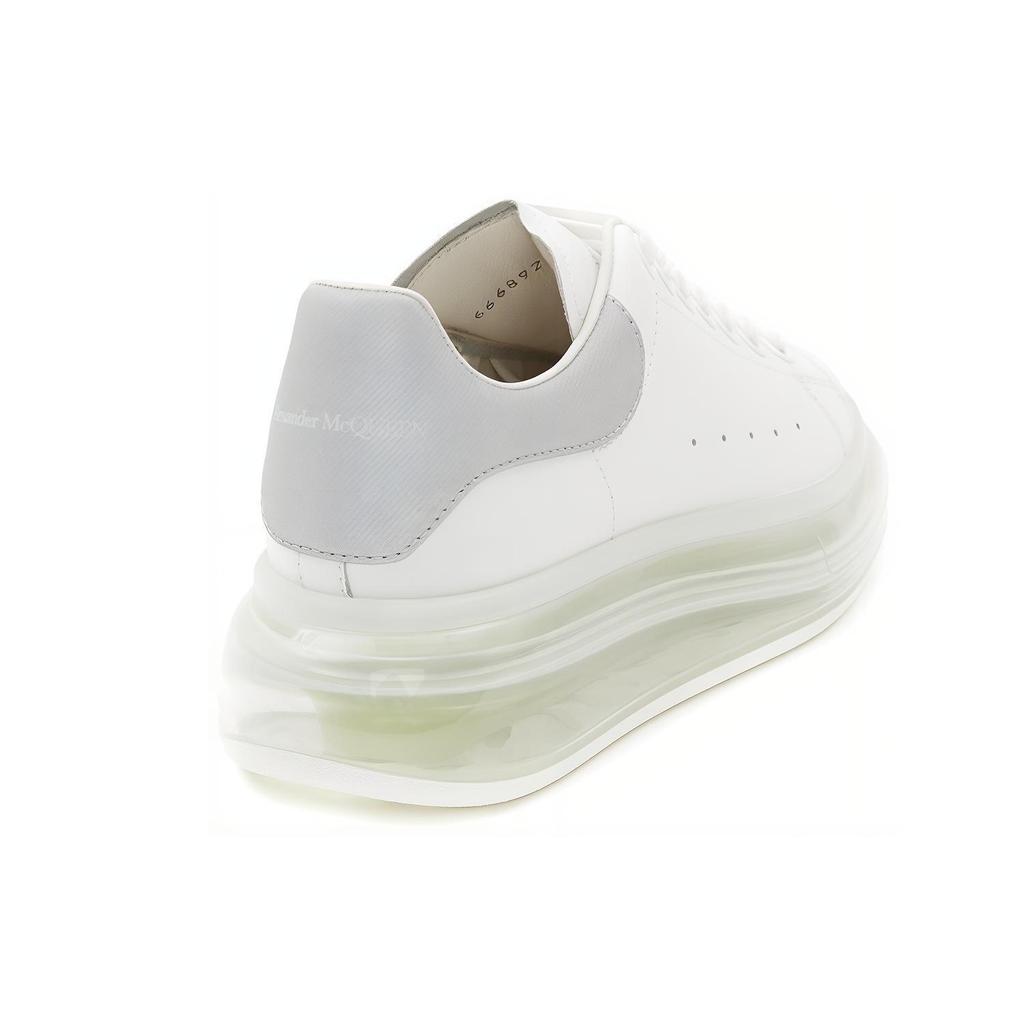 (WMNS) Alexander McQueen Air Bubble Wedge Sole Oversized Sneaker 'White Grey' Women's 666892WIA4T9058