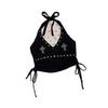 Women's Y2K Trend Halter Cross-Strap Sleeveless Backless Vest