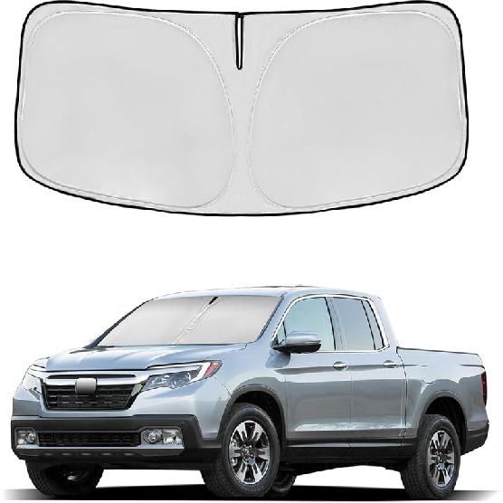 Windshield Sun Shade For Mazda 3 2014-2018 Double Layer 240T Front Window Shade Fit Mazda 3 Sun Visor Foldable Shade Blocks UV Rays Summer Must Have