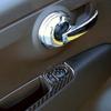 3Pcs Carbon Fiber Door Control Panel Sticker Cover Trim For Fiat 500 2012-2015