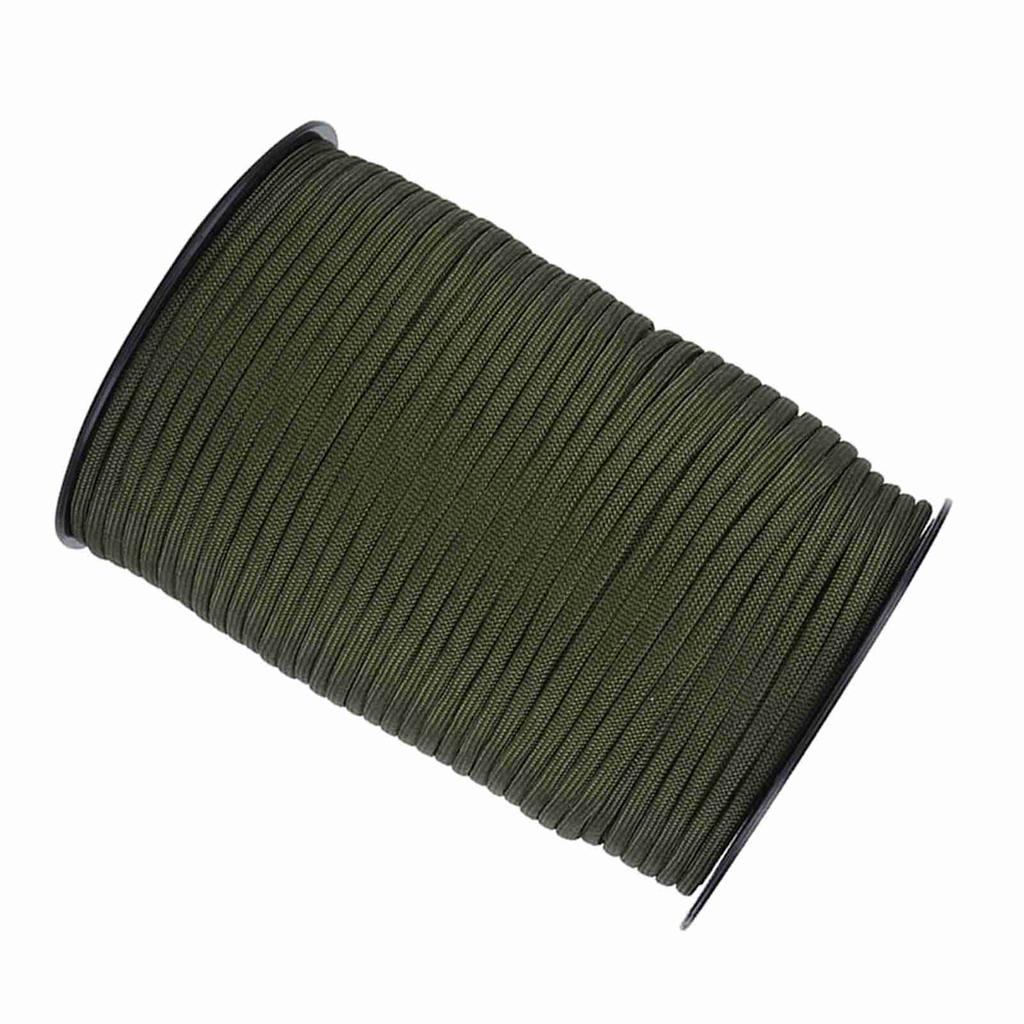550 Reflective Paracord Parachute Cord Lanyard 9 Strand 100m (Black)