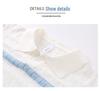 2026 Japanese Style White Striped Lapel Polo Knit T-Shirt for Men - Summer Short Sleeve