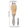 Gourd Mushroom Push Drill Handle Twisting Wire Wrapping Drill Tool for Wood and Soft Drilling Applications
