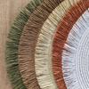 Safe Round Paper Placemat With Pattern For Indoor And Outdoor Use Round Place Mats
