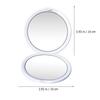 10X Magnification Portable Folding Mirror Smooth Grip Compact Travel Makeup Mirror for Ladies Daily Use