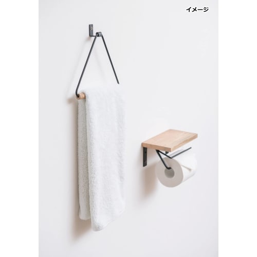 POSH LIVING Towel Rack, Black, W19 X D3 X H19cm (1412512)