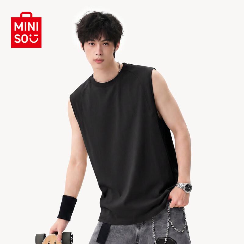 MINISO Men's Pure Cotton Sleeveless T-shirt