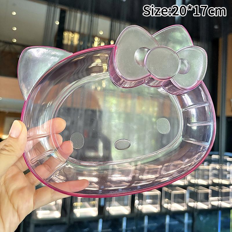 

Desktop Storage Tray Multi-Function Table Bone Plate Snack Plate Cute Kitty Cat Fruit Snack Plate Jewelry Tray Decor As Picture