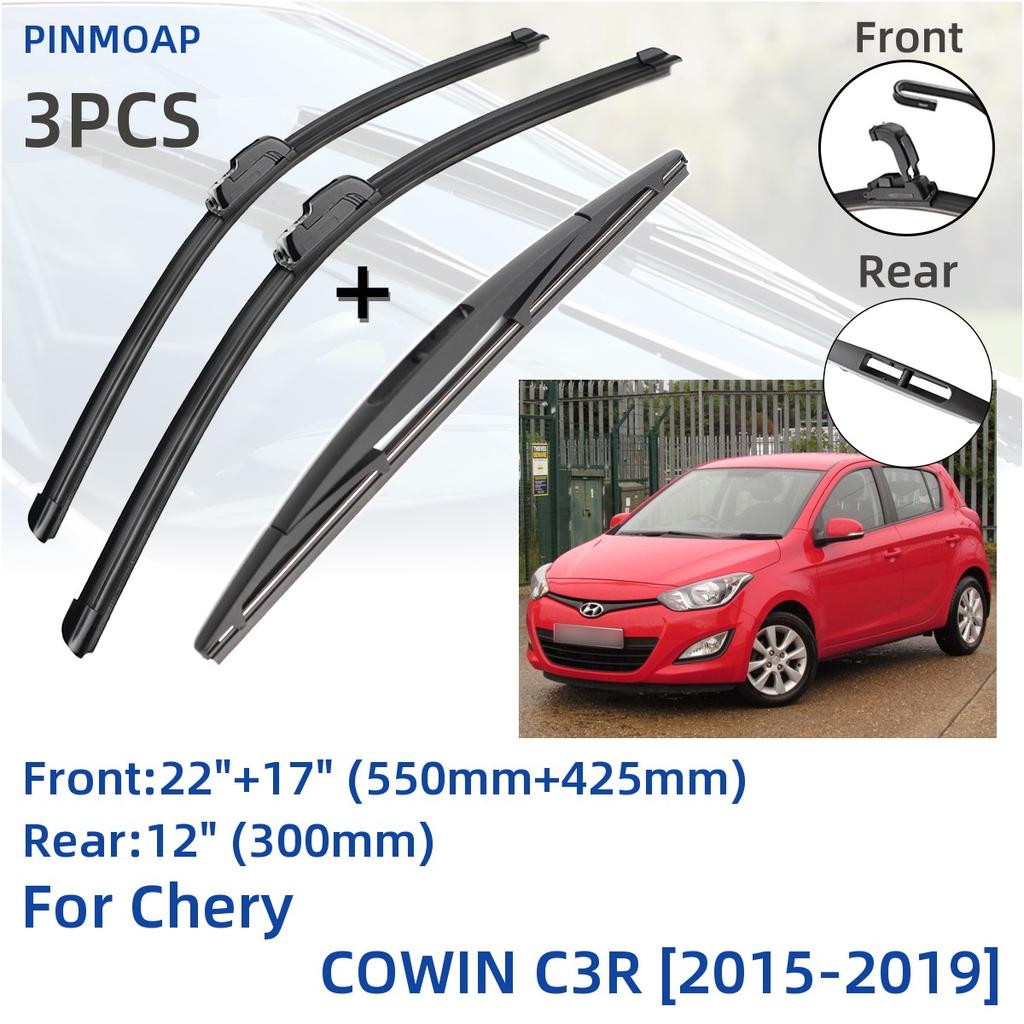 Für Chery COWIN C3R 2015-2019 Vorne Hinten Wischer Klingen Pinsel Cutter Zubehör J Haken 2015 2016 2017 2018 2019