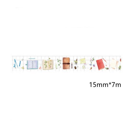 Beautiful Wash Tape Flower Plant Japanese Masking Adhesive Tape Decors Scrap Booking Sticker Label