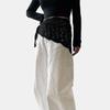 White Lace Shawl Fake Collar Hip Scarf Simple Flower Scarves  Female