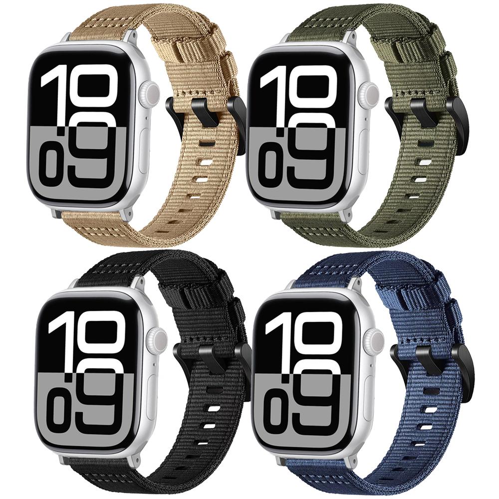 Pour bracelets Apple Watch 45mm 46mm Ultra2 3 49mm 42mm iwatch Band S11 46mm Bracelet en toile de nylon Sangle Série 11 10 9 8 7 6 11 SE