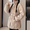 Fashion Winter Woman Parkas With Belt Loose Thick Warm Jackets Women's Coats