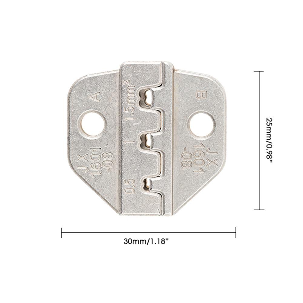 JX-1601-2546 Crimping Pliers Jaw JX-1601-08 For Bootlace Ferrule Crimping Jaws For Dupont Terminal Alloy Steel Material