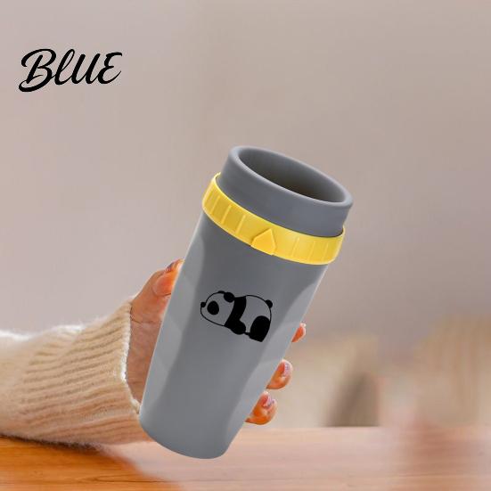 Dua Layer Twist Mug Cup Portable Twizz Leak-Proof Travel with Straw Dual-layer Insulated Hot And Cold Drink Container Silicone Design Hot/Cold