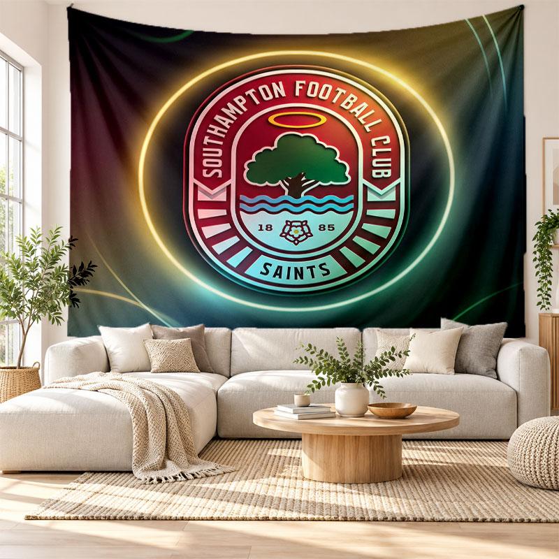 Southampton Football Wall Tapestry, Soft Fabric Wall Hanging, Decorative Backdrop For Bedroom Home Wall Art