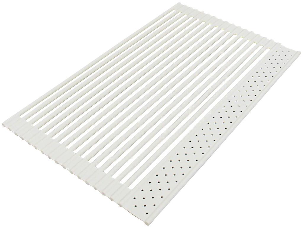 Silicone L Size X 35 Unfold Only When In Use Roll-up Drainer, White, (58 Cm) /