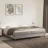 3144351 vidaXL Divan Bed and Mattress Light Grey 200x200cm Velvet