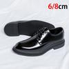 Fashion 6/8cm Classic Men Derby Shoes Platform Height Increase Dress Shoes Formal Business Elevator Shoes British Wedding Suit Shoes