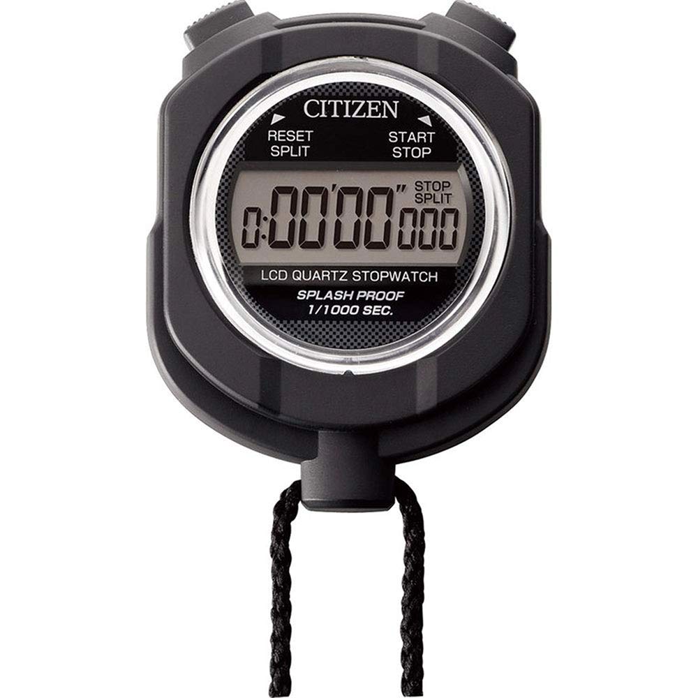 

RHYTHM Citizen Stopwatch Digital 055 Black CITIZEN Water-Resistant 8RDA55-002 чёрный