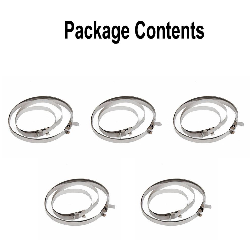 10 PCS Boot Clips Kit Stainless Steel Adjustable  Axle Boot Joint Crimp Clamp