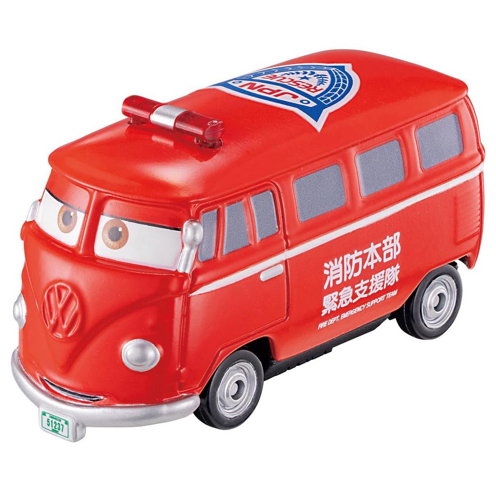 Takara Tomy Disney Cars Tomica C-19 Fillmore (Fire Command Vehicle Type) Miniature Car Toy