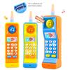 Mobile Phone Toys, Smart Phone Music Light Sound Pretend Play Baby Learning Smartphone Toy Gifts for Kids Not Include Battery