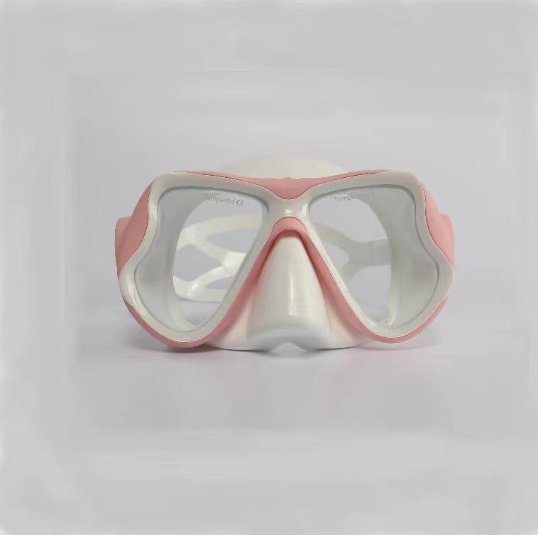 1900 Adult Snorkel Mask with Tempered Glass and Myopia-Compatible HD Anti-Fog Lens