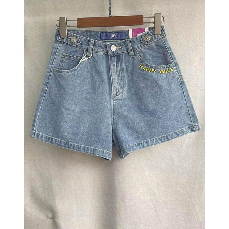 

Бренд Качества С Прилавка Тонкий Материал Женские Хлопковые Шорты Деним с Высокой Посадкой, Неэластичные, Мягкие, Свободные Light blue 26 160/66A