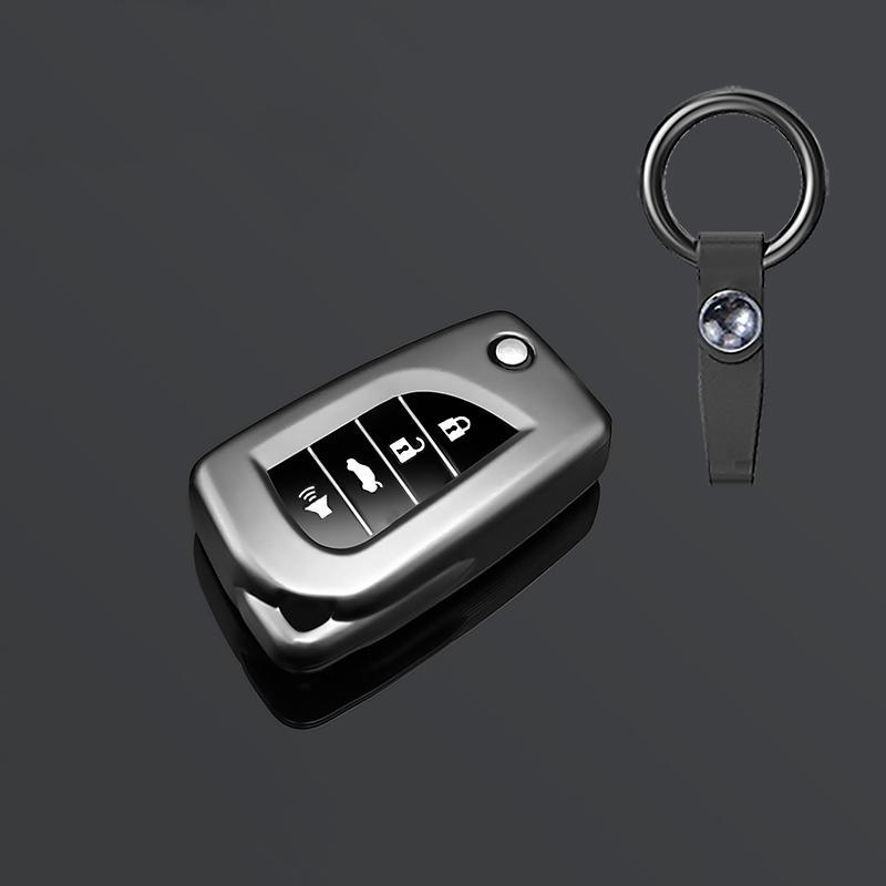 For Toyota Rav4 Le Auris Reiz Avensis Verso Aygo Scion Tc Im Hilux Aygo X Flip Key Tpu Car Key Case Cover