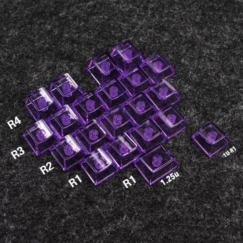 PC Hartvormige Keycaps OEM Hoogte 21 Toetsen Slipvast Voor Gaming Toetsenborden
