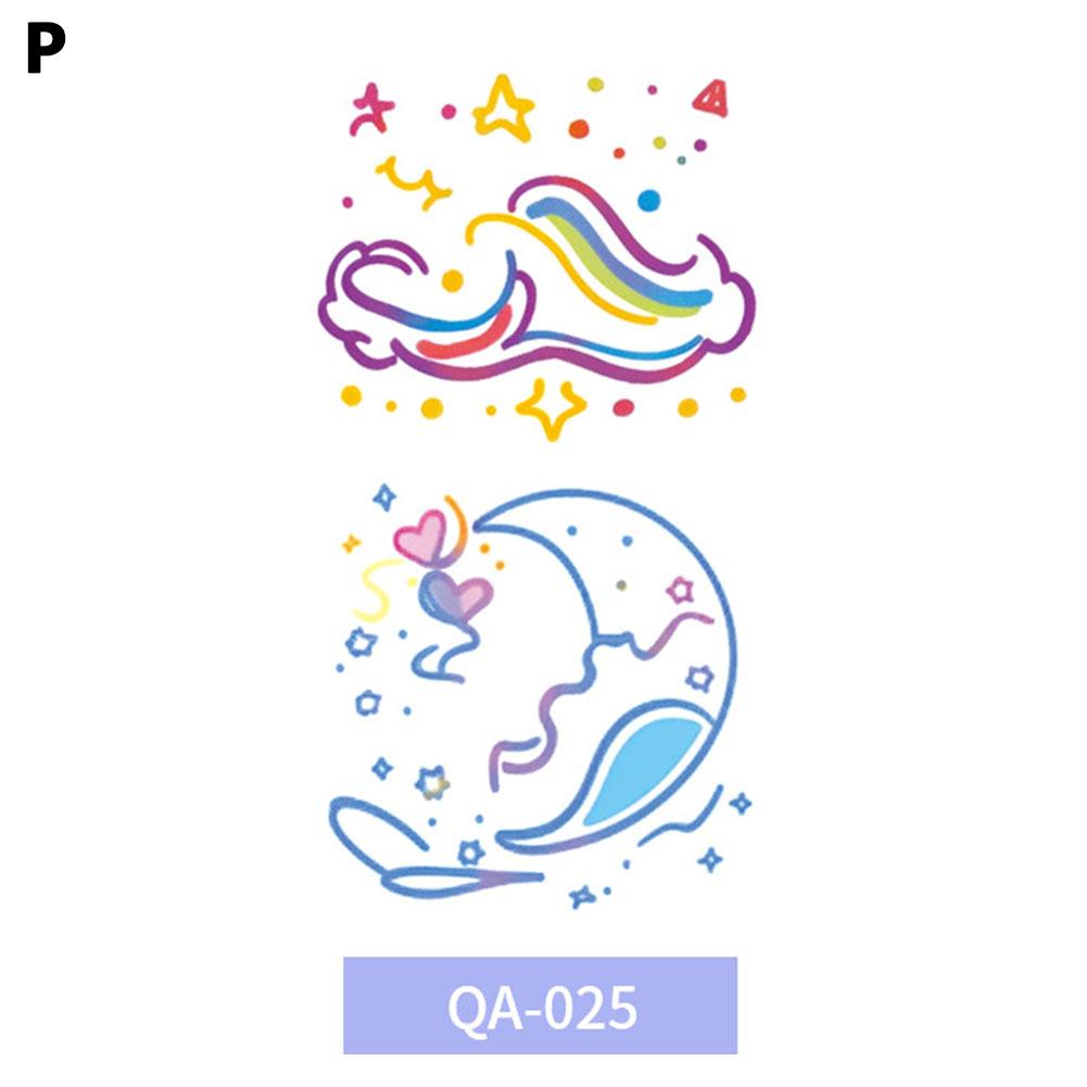 Barevné tetovací nálepky motýlů Vodotěsné Dlouhotrvající Roztomilé Japonské Dopamin Omyvatelné Tetování St G1S6