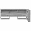Storage Headboard Gray Sonoma 90 cm Particleboard