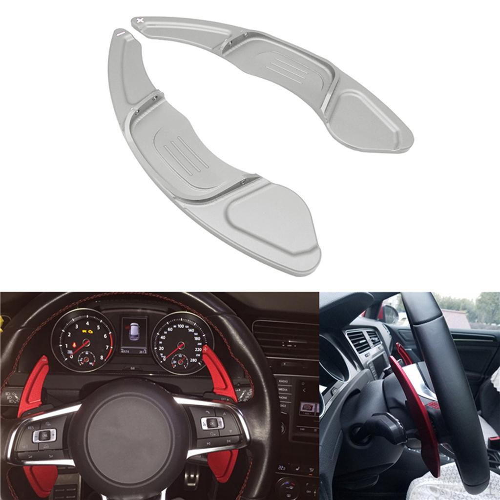 1 Paddle Aluminum Alloy Car Steering Wheel Extensions Cover for GTI Scirocco 2015 2016 2017