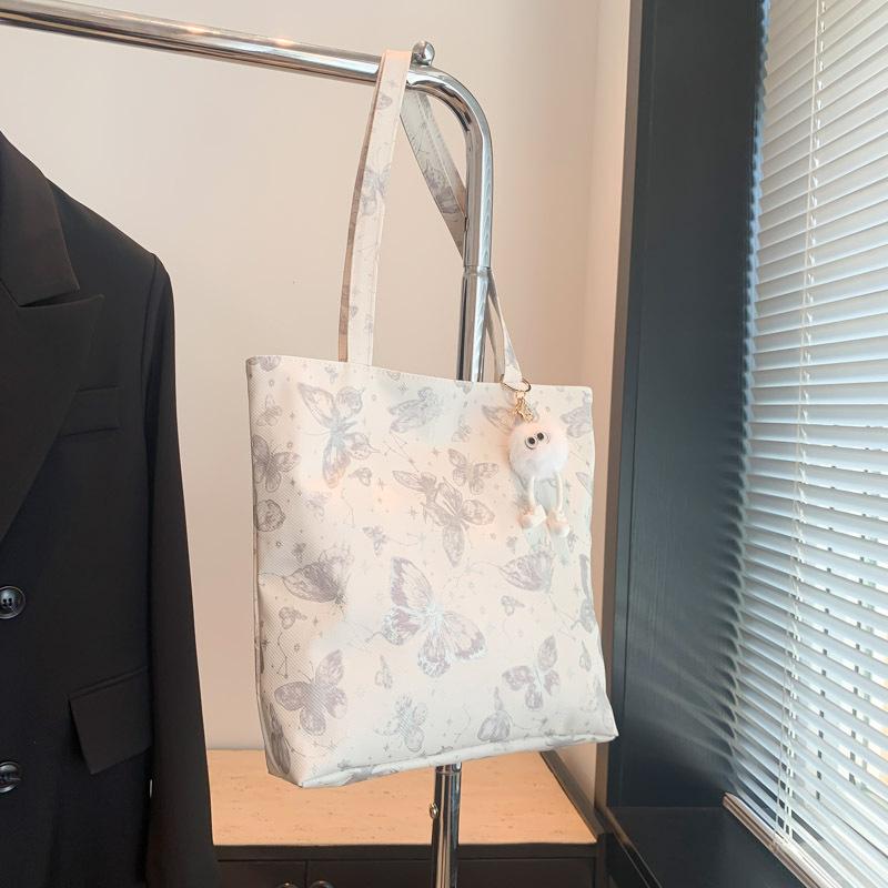 Large Capacity Tote Bag Women's New Summer Beautiful and Fashionable Simple Texture Contrasting Color Commuter Shoulder Bag