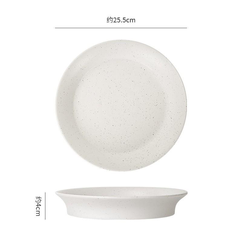 Minimalist Nordic Ceramic Dinnerware Set - Salad Bowl Soup Plate Steak Dish Small Side Coffee Cup Dishwasher Safe