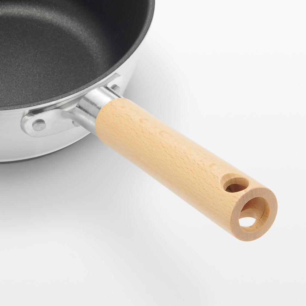MUJI Non-Stick Frying Pan, 20cm Diameter, Deep, Induction Compatible, 83453718